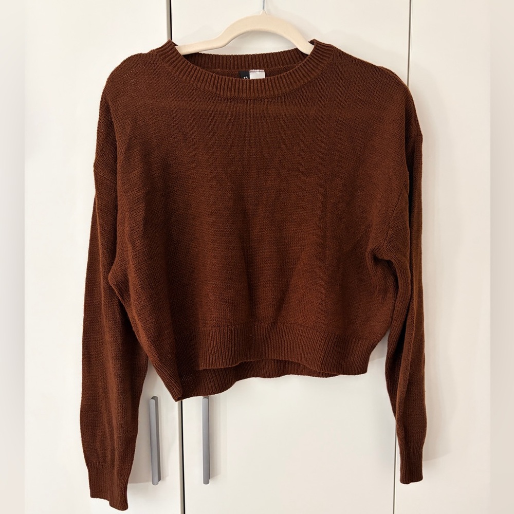 H&M Chestnut Brown Crewneck Sweater